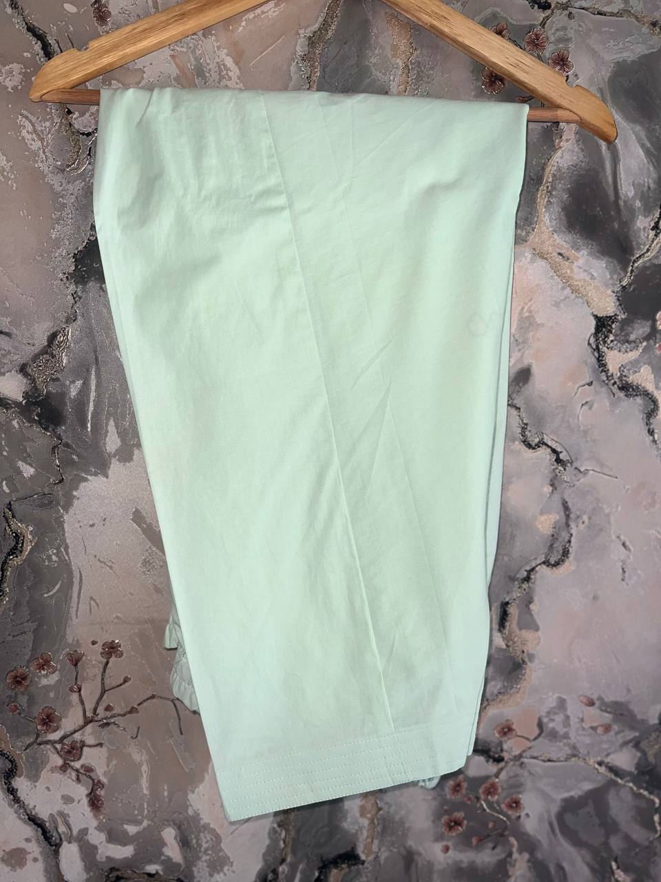 2 Piece Mint Green Aari Co-Ord with Facing Sleeves